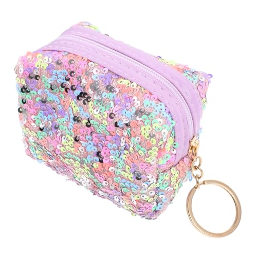 TOGEVAL Mini-geldbörse Mit Schlüsselanhänger Pailletten-Design Tasche Für Kleingeld Geldbörse Vielseitiges Accessoire Für Kinder von TOGEVAL