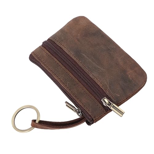 TOGEVAL Praktische Mini-geldbörse Mit Kartenhalter Vintage-geldbörse Mini-Tasche Mit Reißverschluss Für Männer Und Frauen Tragbare Geldbörse von TOGEVAL