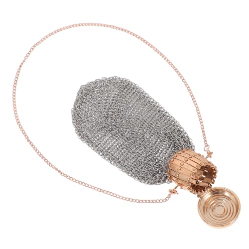 TOGEVAL Mini-geldbörse Aus Metall Mit Reißverschluss Kleine Münzbeutel Für Sammler Retro-Design Klassischer Wechselgeldhalter Mit Kette Reisemünzbeutel Kompakt Und Leicht von TOGEVAL