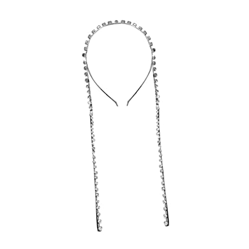 TOGEVAL Strasskopfschmuck Mit Perlenquaste Für Damen Glänzendes Stirnband Aus Zinklegierung Elastisch Und Dehnbar Für Hochzeit Party Und Besondere Anlässe von TOGEVAL