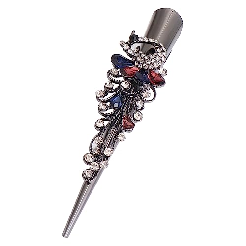 TOGEVAL Elegante Haarspangen Mit Strasssteinen Modische Haarspangen Aus Legierung Große Clips Für Damen von TOGEVAL
