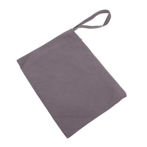 TOGEVAL Praktische Handytasche Glatte Oberfläche und Textur Canvas Geldbörse für Mobiltelefone tiefgraue Handyhüllen von TOGEVAL