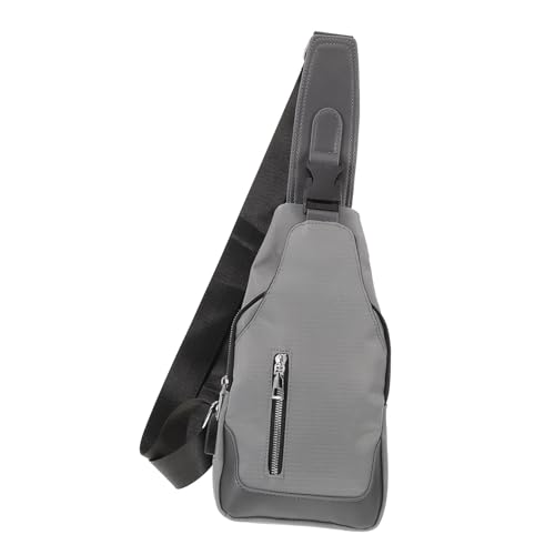 TOGEVAL Multifunktionale Herren umhängetasche mit USB ladeanschluss Große Kapazität Verstellbar Diebstahlsicherer Brustbeutel für Outdoor sport Alltag und Reisen von TOGEVAL