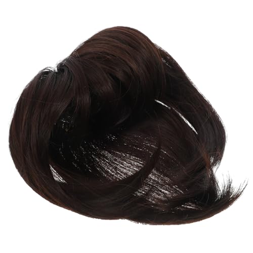 TOGEVAL Natürliches Haartopper Haarteil für Frauen Synthetisches Unsichtbares Haarvolumen Clip Haarverlängerung für Dünner Werdendes Haar Bequem und Vielseitig Tiefbraun von TOGEVAL
