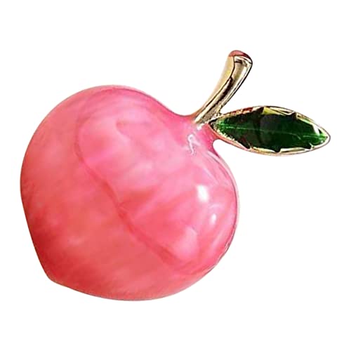 TOGEVAL Niedliche Pfirsich Brosche Anstecknadel aus Material Fruchtförmiger Lapel Pin für Damen Kleidung Rucksäcke und Jacken Einfach zu Befestigen und Sicher zu Tragen von TOGEVAL