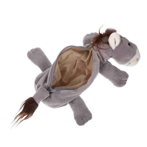 TOGEVAL Niedliches Plüschtier-federmäppchen Mit Großer Kapazität Bleistiftbeutel Kinder-schreibwarentasche Mit Reißverschluss von TOGEVAL