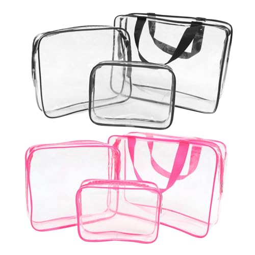 TOGEVAL Organizer-Taschen Kulturbeutel-Set Reisetaschen Verschiedene Größen PVC-Material Einfach Zu Packen Für Reisen Fitnessstudio Zuhause Büro von TOGEVAL