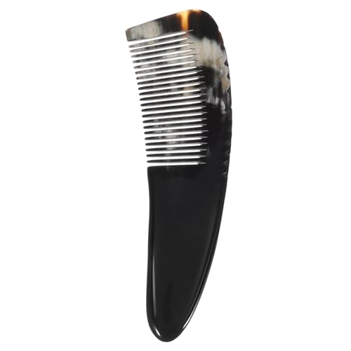 TOGEVAL Ox Horn Kamm Zum Entwirren Und Stylen Tragbarer Massagekamm Für Dicke Lockige Und Wellige Haare Aus Natürlichem Horn Gefertigt Für Und Männer Langlebig Und Elegant von TOGEVAL