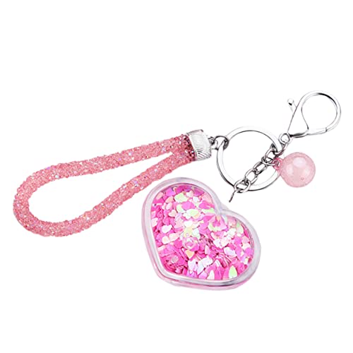 TOGEVAL Pailletten Schlüsselanhänger Tasche Schlüsselanhänger Ie Charm Schlüsselanhänger Modische Schlüsselanhänger Einzigartig für Geburtstag Valentinstag von TOGEVAL