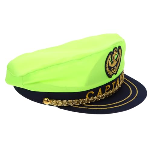 TOGEVAL Kapitänsmütze Für Erwachsene Polyester Für Bootfahren Cosplay Bühnenauftritte Und Partys Atmungsaktiv Langlebig Und Passend von TOGEVAL