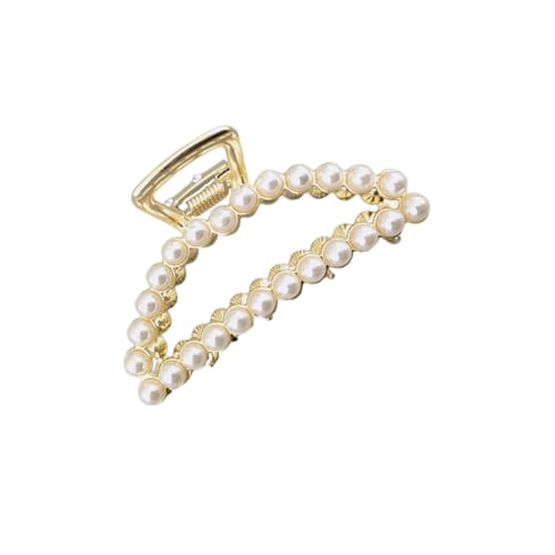 TOGEVAL Perlen Haarklammer Haarspange Mondform Eleganter Haargriff für Damen und Mädchen Langlebig Modisch Geeignet für Hochzeit Party und Alltag Attraktives Accessoire von TOGEVAL