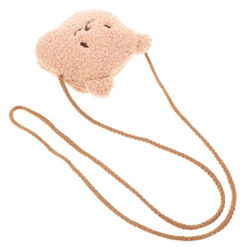 TOGEVAL Plüsch Bären Umhängetasche Süße Handtasche Kleingeldbörse Robuste Verarbeitung Für Kleinkinder Mädchen Alltag von TOGEVAL