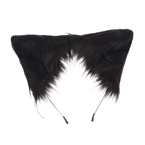 TOGEVAL Tierohren Stirnband Plüsch Haarband Party Kopfbedeckung Metall Accessoire Für Cosplay Geburtstage Feste von TOGEVAL