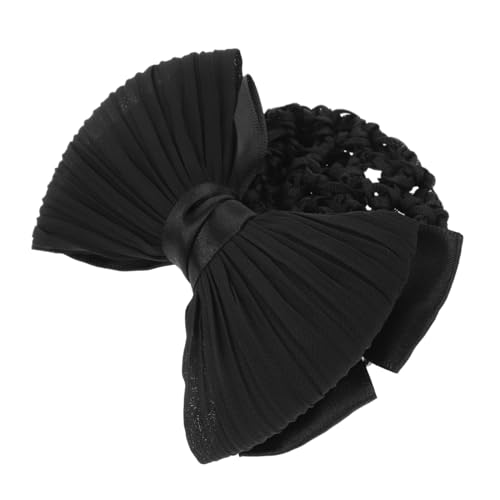 TOGEVAL Professionelles Haarnetz Damen Haarspange mit Schleife Stark Haltender Haarklammer Stilvolles Hair Bun Cover für Hotel Pflege Kosmetik Geeignet für Dünnes und Dickes Haar von TOGEVAL