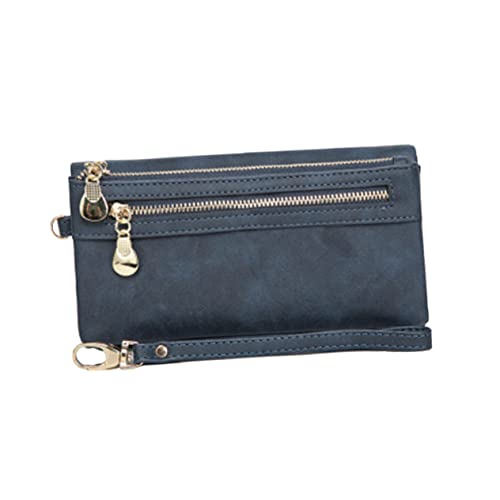 TOGEVAL Damen Portemonnaie Aus Pu Vintage Brieftasche Mit Druckknopfverschluss Geldbörse Für Täglichen Gebrauch Für Scheine Münzen Und Schlüssel von TOGEVAL