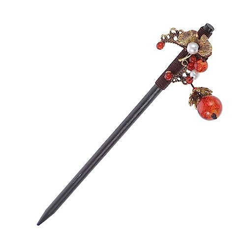 TOGEVAL Quaste Haarnadel für Damen Klassische Haarstäbchen mit Blumen Design für Mittellanges Langes Haar als für Besondere Anlässe von TOGEVAL