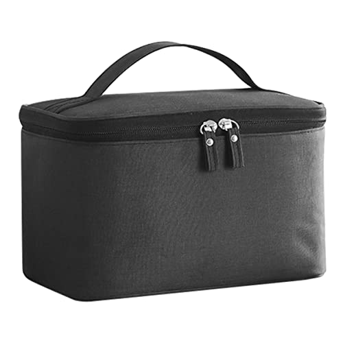 TOGEVAL Reise Kulturtasche aus Oxford Tragbare Wasch und Kosmetiktasche Große wasserdichte Aufbewahrung für Damen und Herren für Toilettenartikel und Make Up Schwarz von TOGEVAL