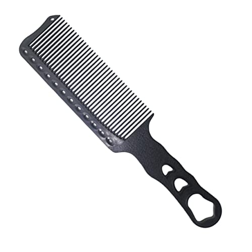 TOGEVAL Resin Haarschneidekamm Langlebig Leicht für Männer und Frauen Professionelles Styling Zubehör Schwarz für Friseure und Heimgebrauch von TOGEVAL