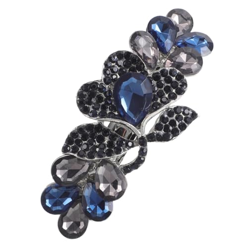 TOGEVAL Rhinestone Haarklammer Großes Frühling Haarclip mit Sicherem Federmechanismus für Dickes Haar Koreanisches Design Glitzernde Strasssteine Haarschmuck für Braut Damen Alltag und von TOGEVAL