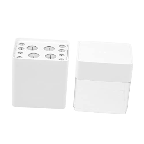 TOGEVAL Kosmetik Organizer Für Make-up Pinsel Transparente Aufbewahrungsbox Mit Deckel Staubschutz Für Schminktisch Für Eyeliner Lippenstifte Und Mehr Langlebiges Material von TOGEVAL