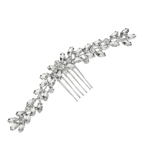 TOGEVAL Romantischer Haarkamm mit Kristallen Eleganter Brautschmuck für Frauen und Mädchen Stilvoller Haarschmuck für Hochzeit Braut und Brautjungfer Einzigartiges Design für Besondere von TOGEVAL