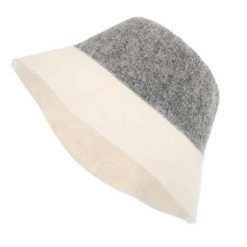 TOGEVAL Sauna Hut aus Wiederverwendbare und Hochgradig Absorbierende Saunakappe im Fischerhut Design für Sauna und Spa Vielseitige Bad Accessoires für Damen und Herren von TOGEVAL