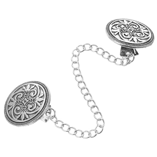 TOGEVAL Schal Ketten Clip Damen Kleid Clips Metall Clip Für Pullover Schal Clip Umhang Verschluss Verschlüsse Kragen Clips Strickjacke Brosche Clip Metall Pullover Clips Damen von TOGEVAL