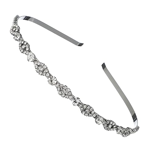 TOGEVAL Schimmerndes Damen Haarband mit Strasssteinen Wellenförmiges Stirnband für Hochzeit Party Festliche Anlässe Modisches Haarschmuck Accessoire Langlebig und Vielseitig Geeignet von TOGEVAL