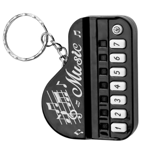 TOGEVAL Klaviertastatur-schlüsselanhänger Musikinstrument Anhänger Mini Klavier Charm Schlüsselbundtastatur Tragbar Dekorativ Multifunktions von TOGEVAL