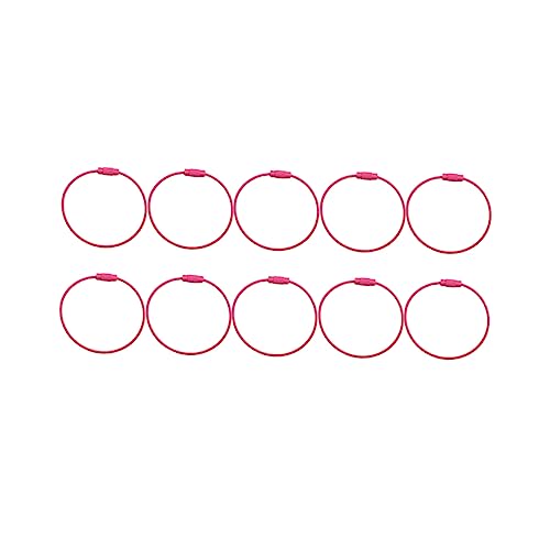 TOGEVAL 10stücke Teiliges Schlüsselringe Aus Strapazierfähigem Metall Rosé Einfach Zu Installierende Schlüsselanhänger Für Sicheren Halt Und Optimalen Schutz Ihrer Schlüssel von TOGEVAL