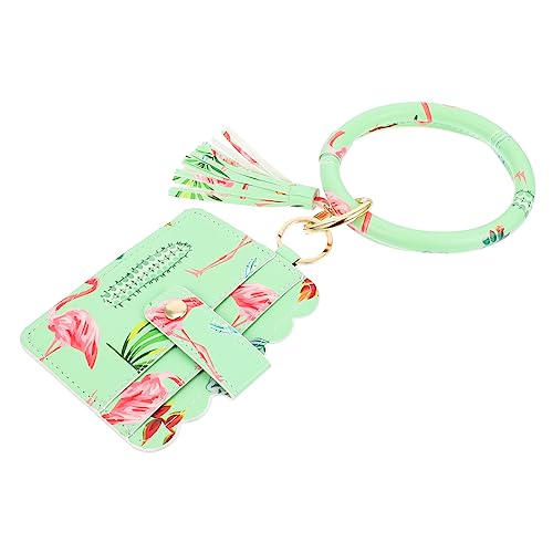 TOGEVAL Creative Keyring Mit Pu Handgelenk Schlüsselanhänger Und Kartenetui Stilvolles Accessoire Für Frauen Zur Aufbewahrung Von Schlüsseln Und Karten Langlebig Und Pflegeleicht von TOGEVAL