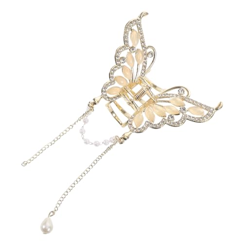 TOGEVAL Schmetterlings Haarspangen für Damen Krallenklammer mit Katzenaugensteinen Haarschmuck mit Trendigen Verzierungen für Stilvolle Frisuren und Besondere Anlässe von TOGEVAL