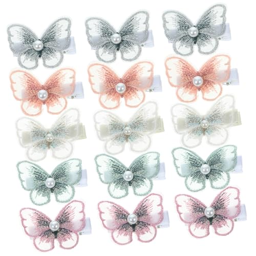 TOGEVAL 15stücke Schmetterlings-haarspangen Dekorative Kleine Haarspangen Für Frauen Und Mädchen Netz-haarspange Für Zeremonien Geburtstage Hochzeiten Und Fotoshootings von TOGEVAL