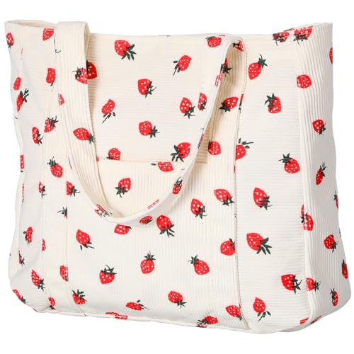 TOGEVAL Umhängetasche Damen Tragetasche Shopper Canvas Tasche Groß mit Kreativem Muster Stofftasche für Arbeit Einkaufen Schule Reisen Outdoor von TOGEVAL