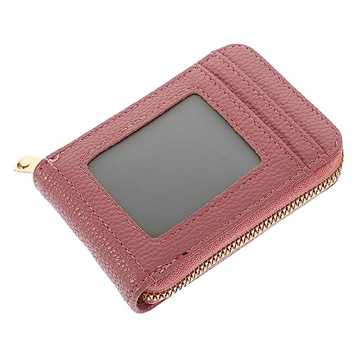 TOGEVAL Kreditkartenetui Kleiner Kartenbehälter Ledergeldbörse Für Büro Und Reisen von TOGEVAL