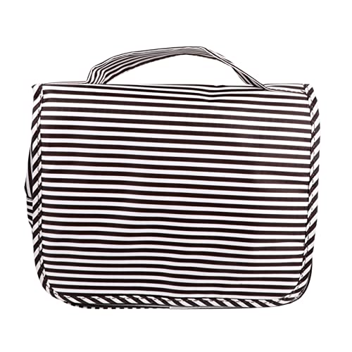 TOGEVAL wasserdichte Kosmetiktasche Mit Sichtfenster Gestreifter Reise-Organizer Für Make-up Und Toilettenartikel Tragbar Für Unterwegs von TOGEVAL
