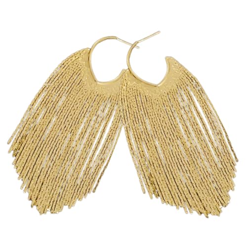 TOGEVAL Silberne Tropfenohrringe mit Langen Quasten Damen Ohrhänger Langlebige Auffälliges Design für Party Alltag und Schmuckaccessoires TOGEVAL Silberne Tropfenohrringe mit Langen Quasten Damen Ohrhänger Langlebige Auffälliges Design für Party Alltag und Schmuckaccessoires von TOGEVAL