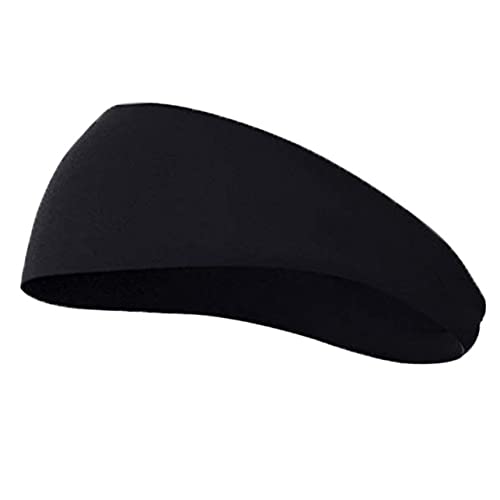 TOGEVAL Sport Stirnband für Herren Rutschfestes Elastisches Schweißband für Running und Fitness Atmungsaktives Haarband für Sportaktivitäten und Schwarz von TOGEVAL