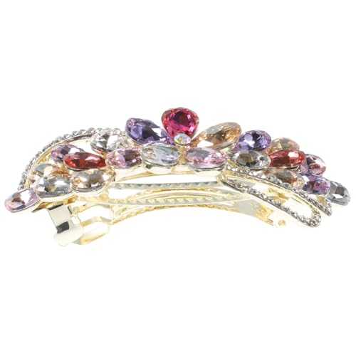 TOGEVAL Strass Haarklammer für Dickes Haar Großer Bunter Wasserfall Haarclip mit Federmechanismus Vielseitiger Haarschmuck für Frauen Komfortabel und Leicht für Hochzeit Geburtstag Alltag von TOGEVAL