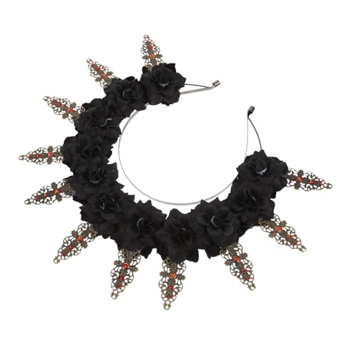 TOGEVAL Stylisches Blumenkranz-haarband Für Frauen Virgin Headdress Mit Elegantem Design Für Hochzeiten Partys Und Kostüme Leicht Und Bequem Passt Sowohl Erwachsenen Kindern von TOGEVAL