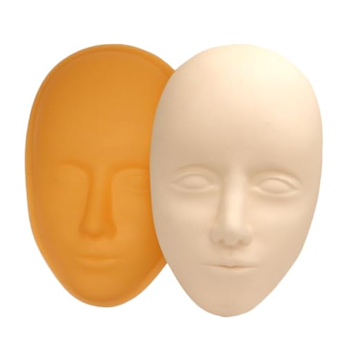 TOGEVAL Tattoo Übungshaut Silikon Gesichtspraxis Haut Flexibel Langlebig für Anfänger und Profis Geeignet Realistische Oberfläche für Augenbrauen Eyeliner Lippen Tattoo Training von TOGEVAL