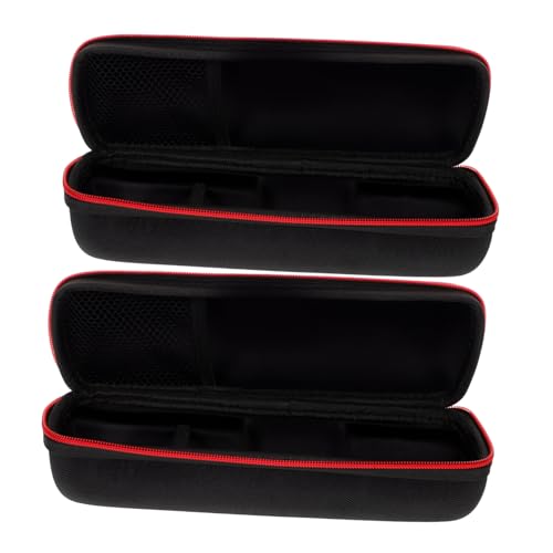 TOGEVAL Teiliges Mikrofon Equipment Case Stoßfeste Tragbare Aufbewahrungsbox mit Reißverschluss für Kabellose Handmikrofone Leichtes Kompaktes Organizer Etui für Karaoke und Auftritte von TOGEVAL