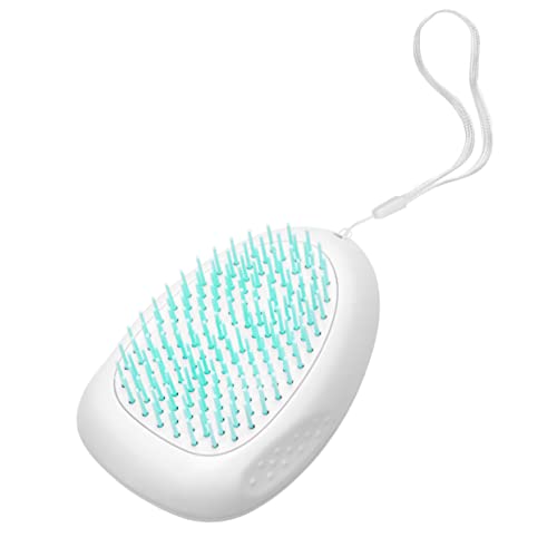 TOGEVAL Tierhaarbürste und Kamm für Hunde und Katzen Selbstreinigend mit Knopf Haarentfernung Entwirrt Fell Massierend Haustier Pflegewerkzeug in Grün von TOGEVAL