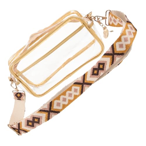 TOGEVAL Toiletry Bag Für Reisen Transparente Kosmetiktasche Verstellbarem Schultergurt Große Kapazität Für Make-up Und Persönliche Accessoires Für Frauen Unterwegs von TOGEVAL