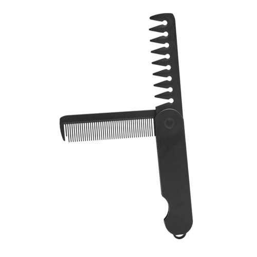 TOGEVAL Klappbarer Bartkamm Für Männer Faltbare Bürste Mit Breiten Zähnen Reise-kamm Für Haar Und Bartpflege Zusammenklappbarer Kamm Für Unterwegs von TOGEVAL