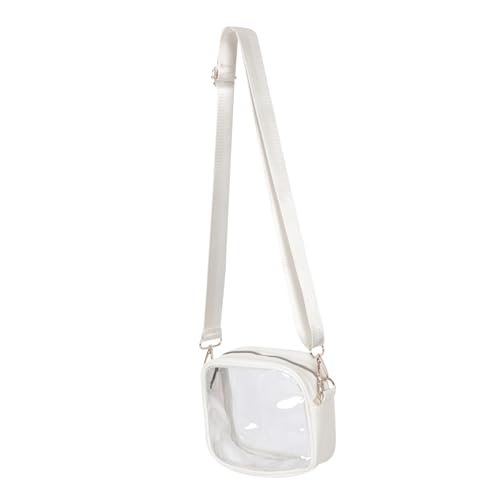 TOGEVAL Transparente Crossbody Bag mit Abnehmbarem Gurt Verstellbarem Schulterriemen PVC Material Leichte Umhängetasche für Konzerte und Sportveranstaltungen Vielseitige Belt Bag für von TOGEVAL