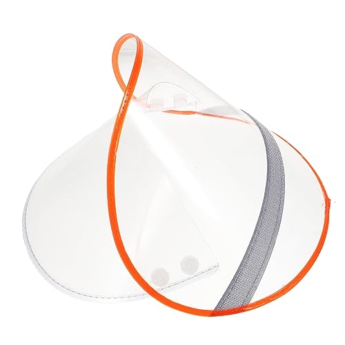 TOGEVAL Transparente Plastik Regenmantel Rand Regenmaske Regen Poncho Motorhaube Clear Hut Rand Regen Poncho Hut Rand Regenmantelkappe Rand Regenponcho Accessoire Transparent Schild von TOGEVAL