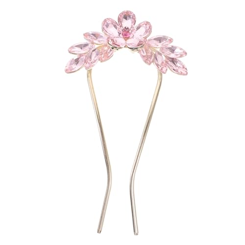 TOGEVAL U förmige Haarnadel mit Strasssteinen Große Französische Haarnadel für Dickes Haar Fester Sitz Eleganter Brautschmuck Vielseitiges Accessoire für Hochzeiten und Festliche Anlässe von TOGEVAL