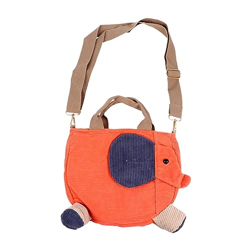 TOGEVAL Cartoon Design Mädchen Schultertasche Cord Praktische Umhängetasche Für Mädchen Für Einkaufen Und Leuchtendem von TOGEVAL