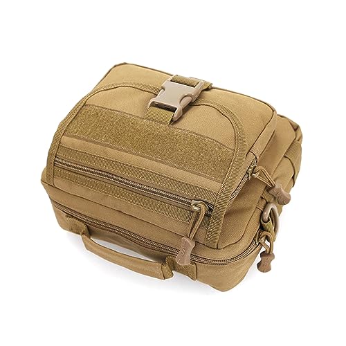 TOGEVAL Outdoor Umhängetasche Aus Nylon Mit Reißverschlüssen Für Männer Und Frauen Verstellbarer Schultergurt Hauptfach Und Vordertaschen Geeignet Für Camping Wandern Und Reisen von TOGEVAL